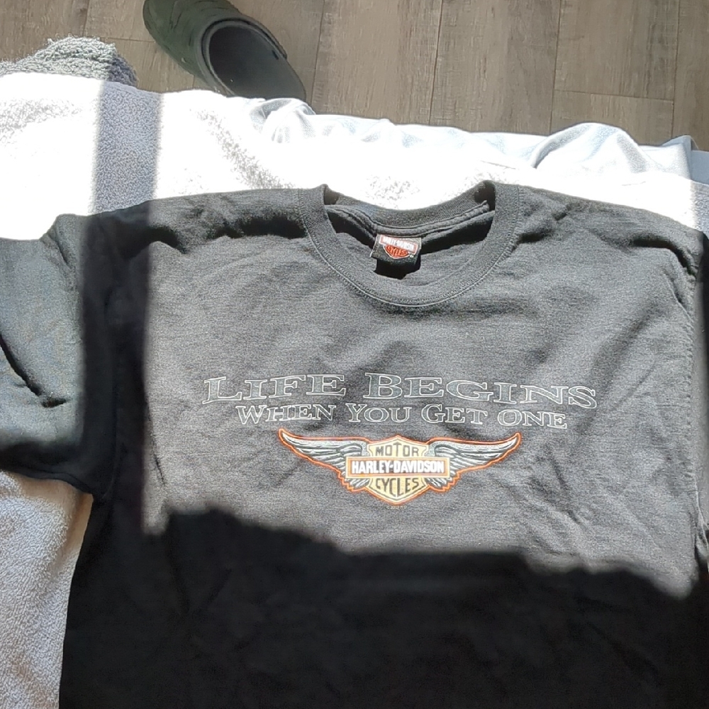 Harley-Davidson Black Graphic, Large T-Shirt for Men